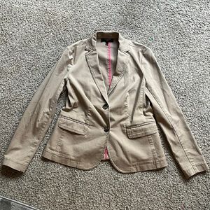 Talbots khaki blazer